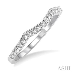 1/6 Ctw Round Cut Diamond Wedding Band in 14K White Gold 1/6 Ctw Round Cut Diamond Wedding Band in 14K White Gold