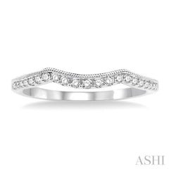 1/6 Ctw Round Cut Diamond Wedding Band in 14K White Gold 1/6 Ctw Round Cut Diamond Wedding Band in 14K White Gold