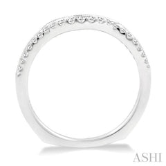 1/6 Ctw Round Cut Diamond Wedding Band in 14K White Gold 1/6 Ctw Round Cut Diamond Wedding Band in 14K White Gold