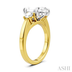1/2 Ctw Tri-Mount Marquise Shape Center Round Cut Diamond Semi-Mount Engagement Ring in 14K Yellow and White Gold 1/2 Ctw Tri-Mount Marquise Shape Center Round Cut Diamond Semi-Mount Engagement Ring in 14K Yellow and White Gold
