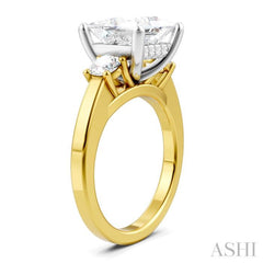 1/2 Ctw Tri-Mount Princess Shape Round Cut Diamond Semi-Mount Engagement Ring in 14K Yellow and White Gold 1/2 Ctw Tri-Mount Princess Shape Round Cut Diamond Semi-Mount Engagement Ring in 14K Yellow and White Gold