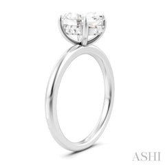 1/20 Ctw Oval Shape Round Cut Diamond Semi-Mount Engagement Ring in 14K White Gold 1/20 Ctw Oval Shape Round Cut Diamond Semi-Mount Engagement Ring in 14K White Gold