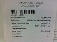LAB DIAMOND ENGAGEMENT RING