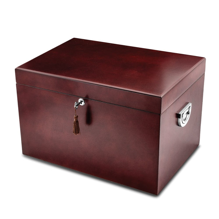 Luxury Giftware Cherry Poplar Veneer Matte Finish Locking Memorial Keepsake Box