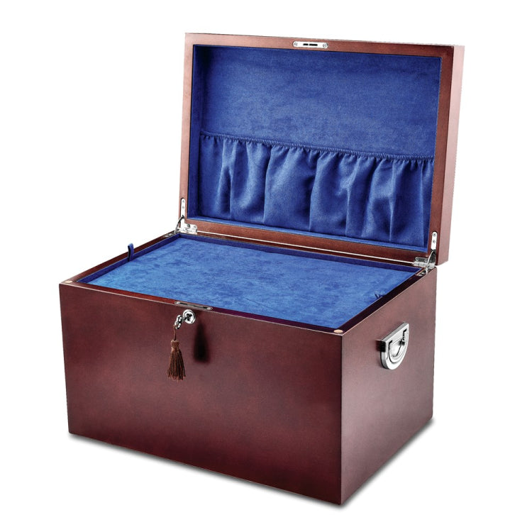 Luxury Giftware Cherry Poplar Veneer Matte Finish Locking Memorial Keepsake Box