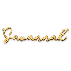 14k Yellow Gold  Polished Bathinda Font Name Plate