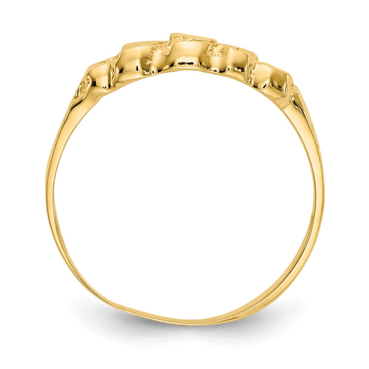 14k Size 6 Nugget Ring