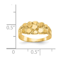 14k Size 6 Nugget Ring