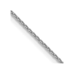14K White Gold 20 inch 1mm Parisian Wheat with Lobster Clasp Chain