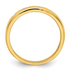 14k 3mm 5-stone 1/20 carat Diamond Band