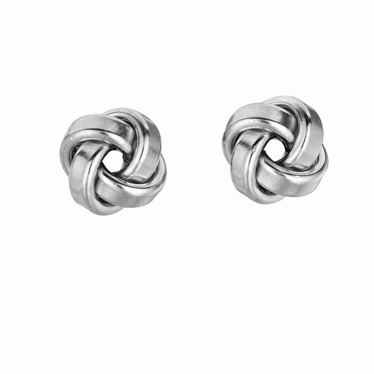 Sterling Silver Small Polished Love Knot Earring