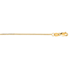 14K Yellow Gold .75mm Classic Box 18 Chain with Lobster Lock