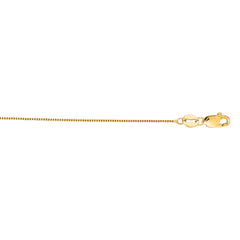 14K Yellow Gold .45mm Classic Box 20 Chain with Lobster Lock