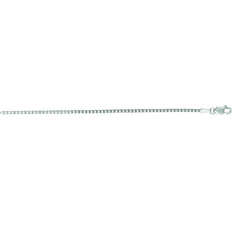 14K White Gold 1.4mm Classic Box 22 Chain with Lobster Lock