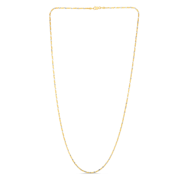 14K Gold 1.5mm Sparkle 18 Chain with Lobster Lock