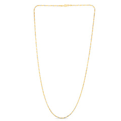 14K Gold 1.5mm Sparkle 20 Chain with Lobster Lock