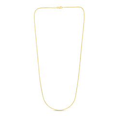 14K Yellow Gold 0.9mm Franco 16 Chain with Lobster Lock