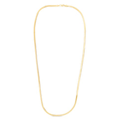14K Yellow Gold 20 3mm Imperial Herringbone Chain with Lobster Lock