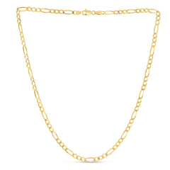 14K Yellow Gold 16 3.8mm Figaro Chain with Lobster Lock