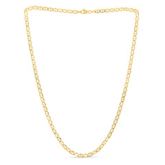 14K Yellow Gold 4.5mm Mariner 18 Chain with Lobster Lock