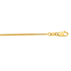 14K Yellow Gold 1.4mm Gourmette 20 Chain with Lobster Lock