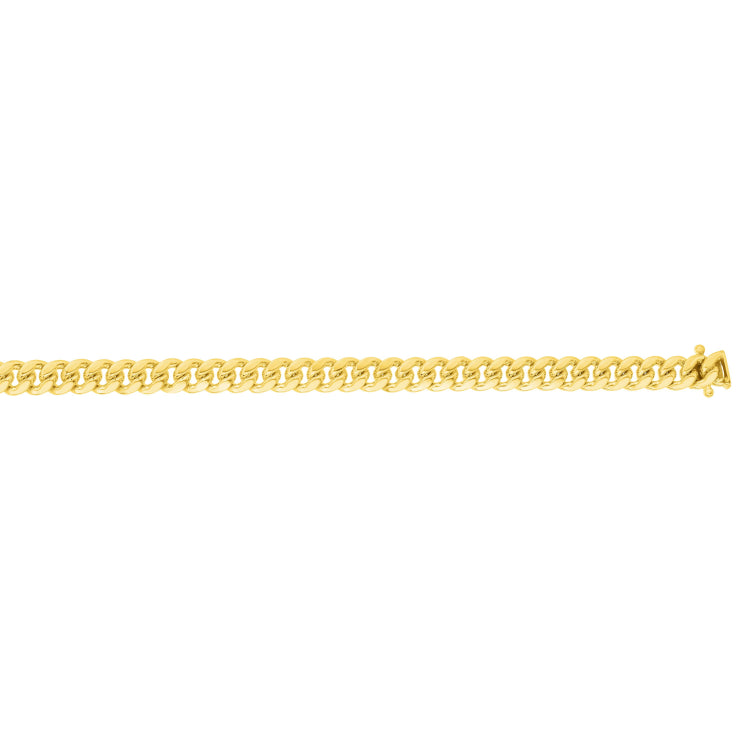 14K Yellow Gold 22 3.9mm Classic Miami Cuban Chain with Box Lock
