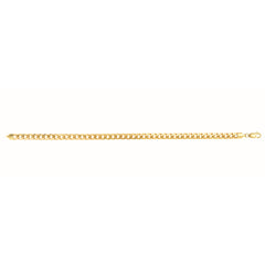 14K Yellow Gold 4.5mm Semi-Solid Miami Cuban 20 Chain with Lobster Lock