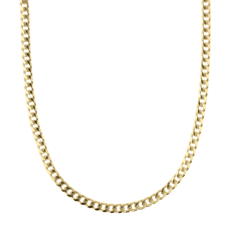 14K Yellow Gold 5mm Miami Cuban 8.5 Chain Bracelet with Lobster Lock