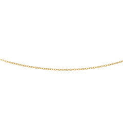 14K Yellow Gold 2.5mm Textured Cable 24 Chain with Lobster Lock