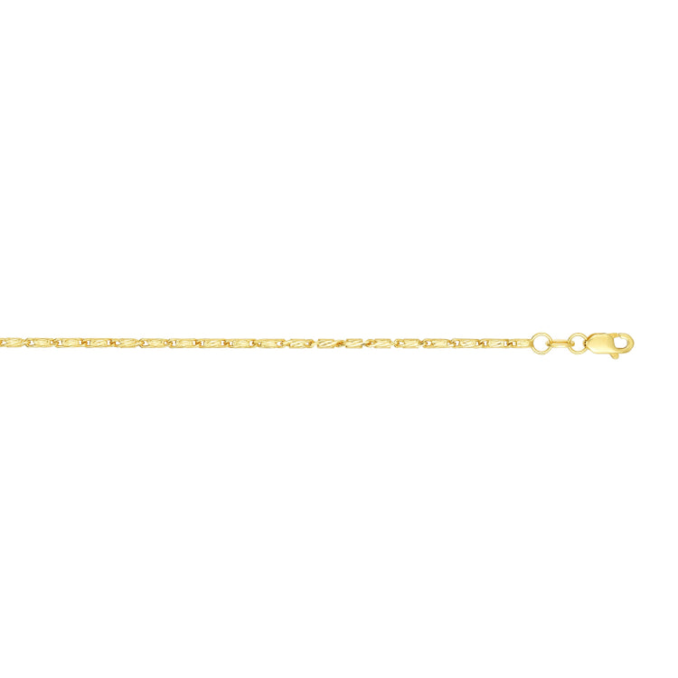 14K Yellow Gold 1.5mm Lumina 18 Chain with Lobster Lock