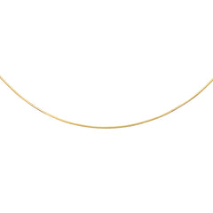 14K Yellow Gold 1.5mm Round 17 Omega with Screw Back Lock
