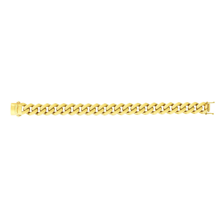 14K Yellow Gold 13.5mm Lite Miami Cuban 8.5 Bracelet