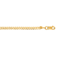 14K Yellow Gold 18 2.6mm Comfort Curb Chain
