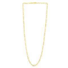14K Yellow Gold 24 2.8mm Figaro Chain
