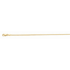 10K Yellow Gold 1.2mm Octagonal Box 22 Chain with Lobster Lock
