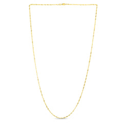 10K Yellow Gold 1.5mm Singapore 16 Chain with Lobster Lock