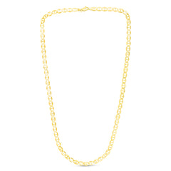 10K Yellow Gold 5.5mm Mariner 24 Chain with Lobster Lock