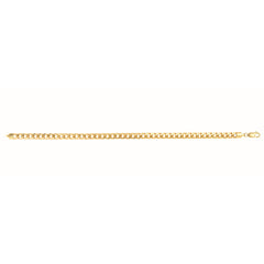 10K Yellow Gold 4.5mm Semi-Solid Miami 22 Chain with Lobster Lock