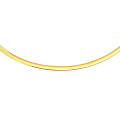 14K & Sterling Silver 16 Reversible Omega Basic Chain