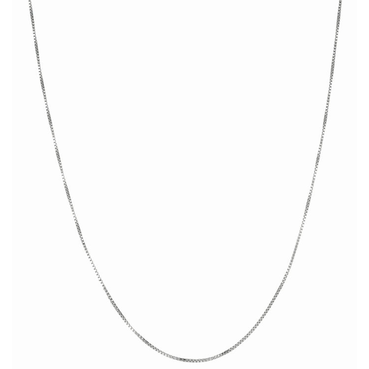 Sterling Silver 1.1mm Classic Box 24 Chain with Lobster Clasp
