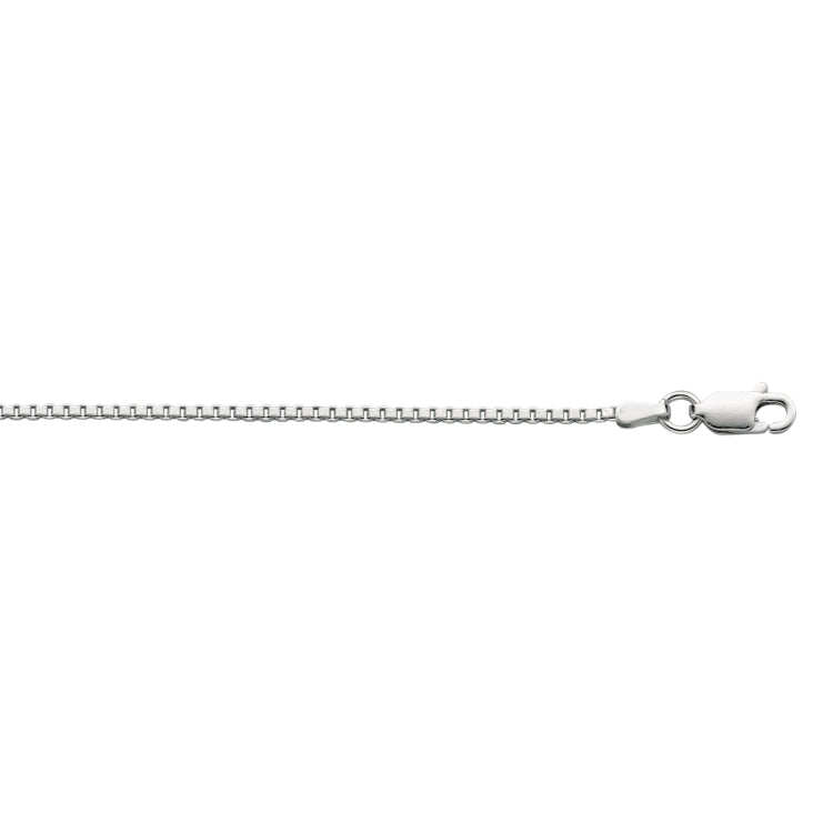 Sterling Silver 1.5mm Classic Box 24 Chain with Lobster Clasp