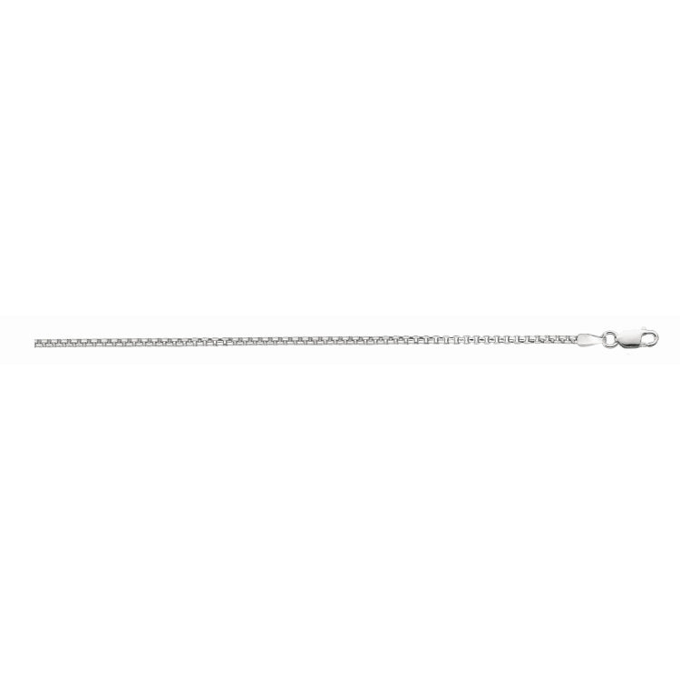 Sterling Silver 1.3mm Round Box 20 Chain with Lobster Clasp