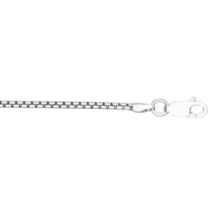 Sterling Silver 1.8mm Round Box 18 Chain with Lobster Clasp