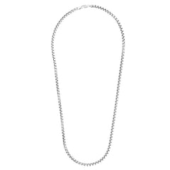 Sterling Silver 5.2mm Round Box 24 Chain with Lobster Clasp