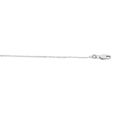 Sterling Silver 1.1mm Diamond Cut Cable 18 Chain with Lobster Clasp