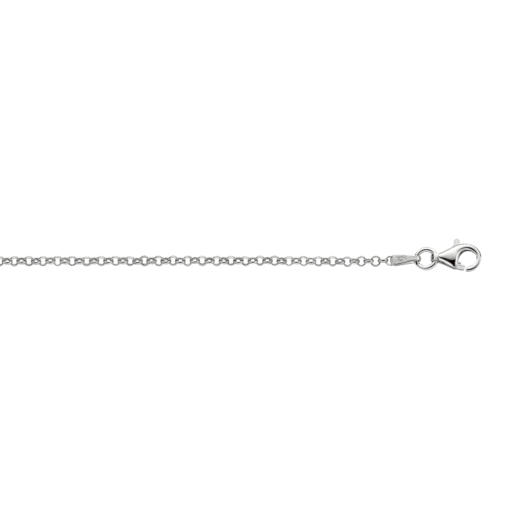 Silver 2mm Rolo 16 Chain with Lobster Lock