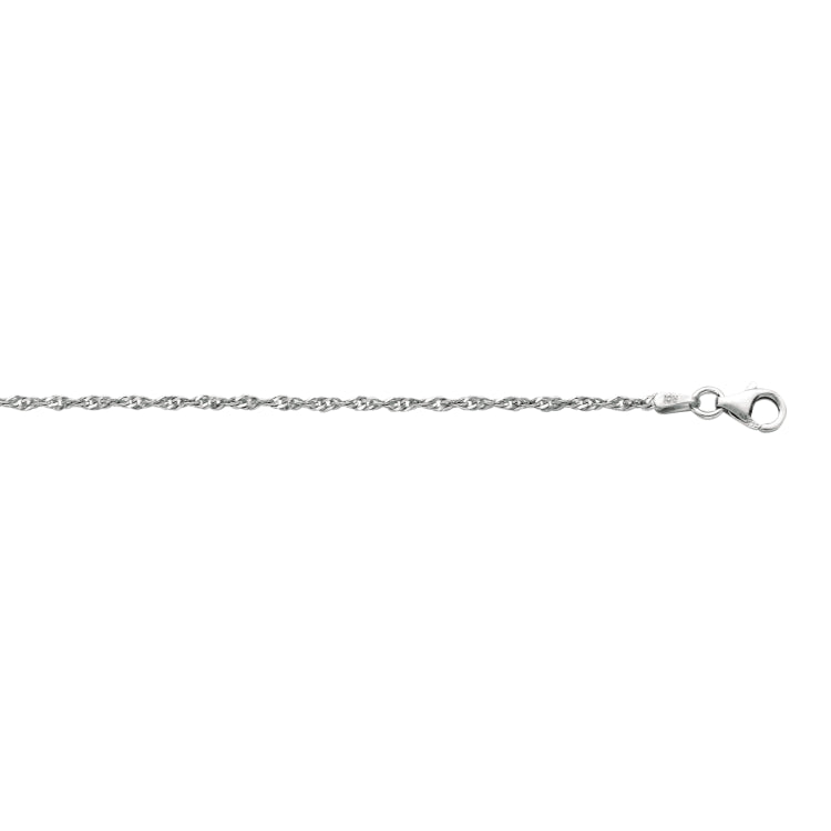 Silver 1.8mm Singapore 16 Chain with Lobster Lock