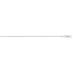 Sterling Silver 1.1mm Diamond Cut Wheat 18 Chain with Lobster Clasp