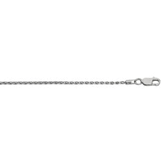 Sterling Silver 1.5mm Diamond Cut Wheat 18 Chain with Lobster Clasp