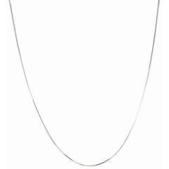 Sterling Silver 1.1mm Octogonal Snake 18 Chain with Lobster Clasp